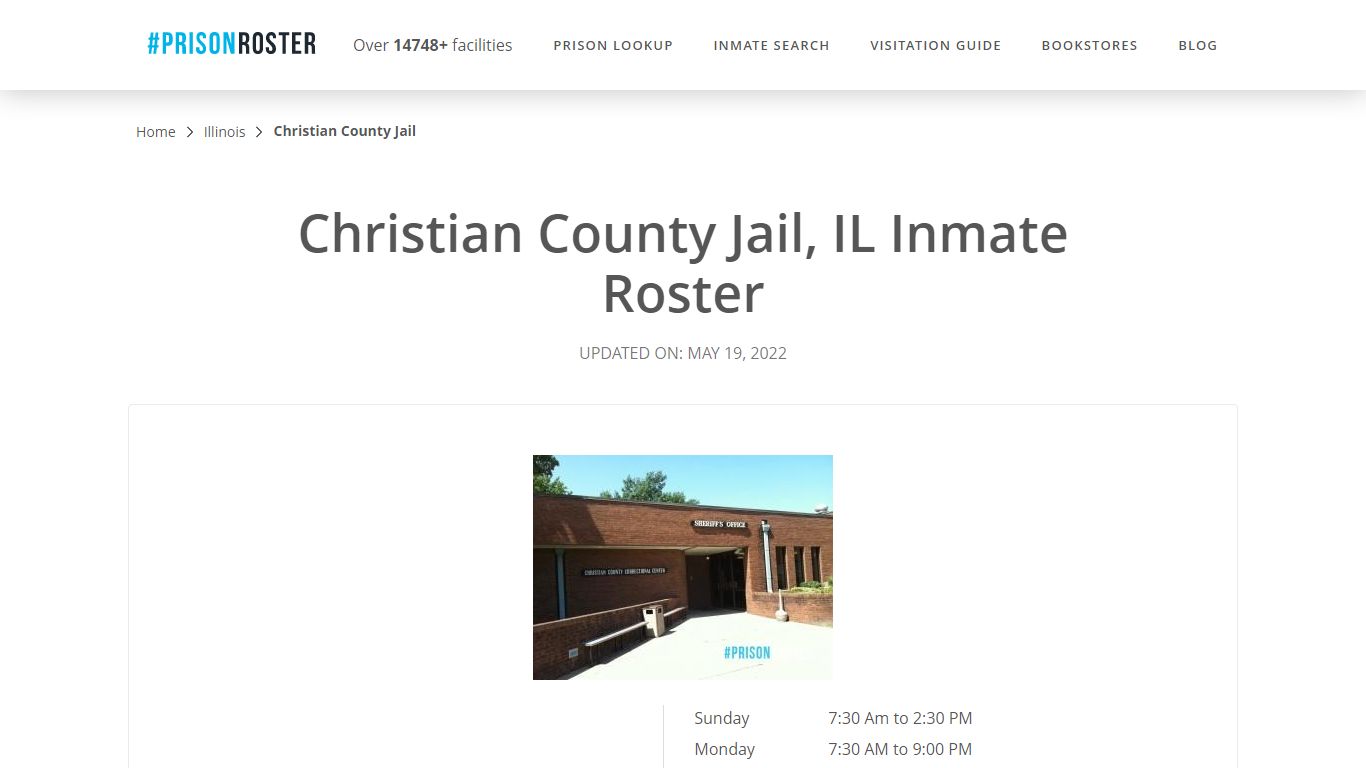 Christian County Jail, IL Inmate Roster - Prisonroster